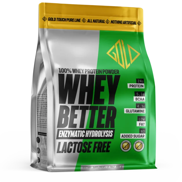 Whey Better HydroProtein 80%- Lactose Free(908g) - Καθαρή Πρωτεΐνη Γράμμωσης - GoldTouch Nutrition Pure line (Natural)